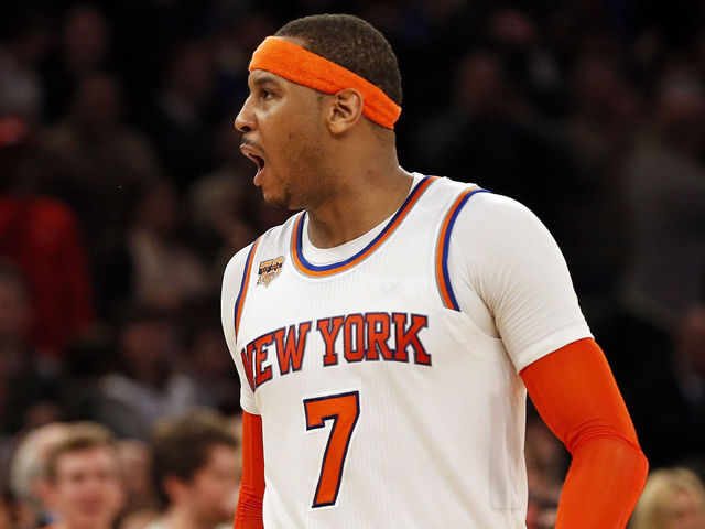 Report: Carmelo expects Knicks to continue trade talks with Rockets