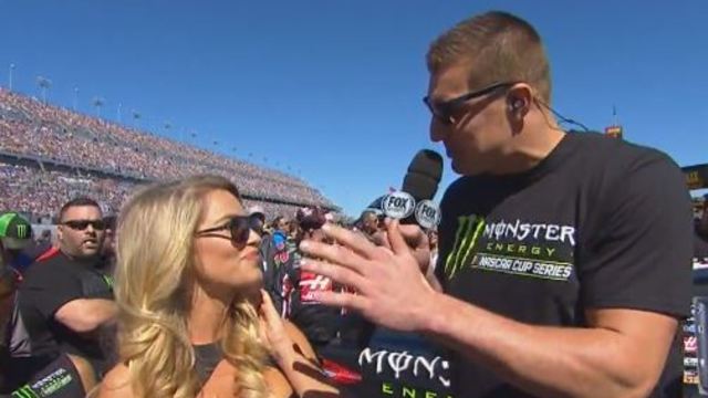 Gronk keeps up with 69 jokes, says he likes to go around 70 mph