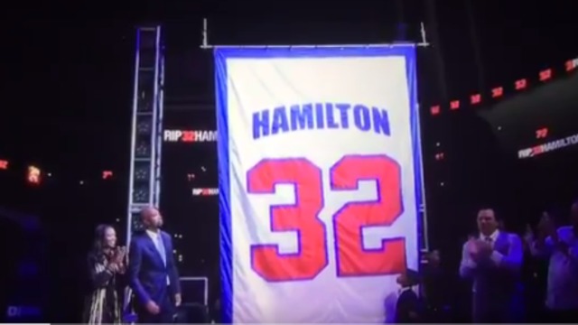 Watch: Pistons retire Richard Hamilton's No. 32