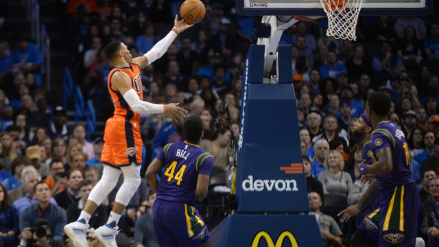 Westbrook ties Wilt for 2nd-most 40-point triple-doubles in NBA history