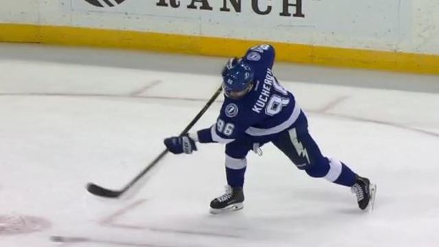 Kucherov posts natural hat trick with 3 identical goals