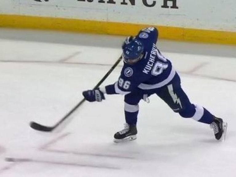 Kucherov posts natural hat trick with 3 identical goals