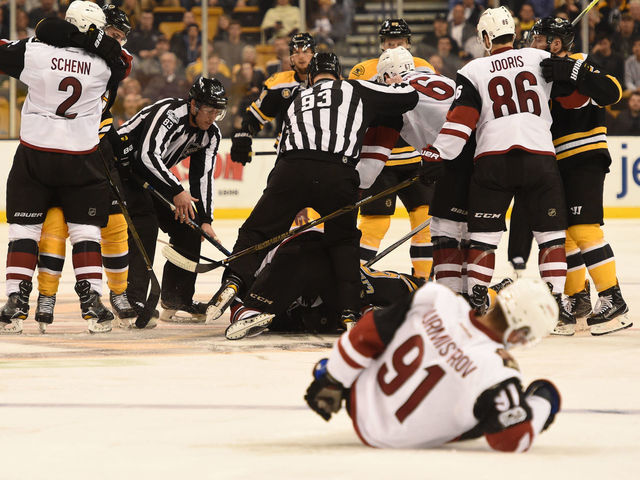 Burmistrov stretchered off ice after hit from Colin Miller