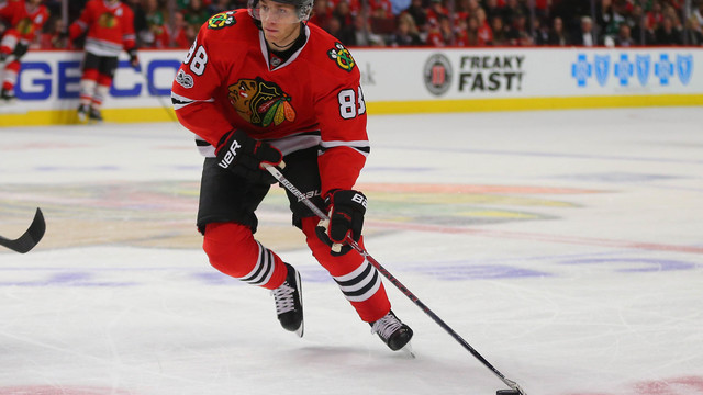 Watch: Schmaltz backcheck sets up Kane goal