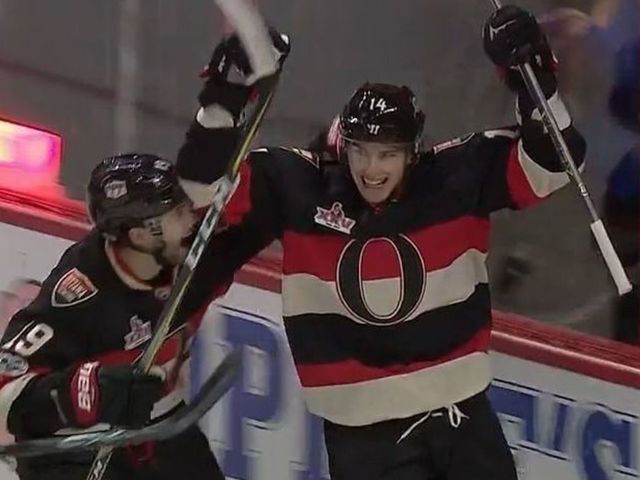 Burrows fires 1st goal as a Senator in debut