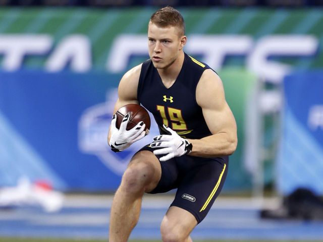 McCaffrey continues stellar combine by lighting up 3-cone drill