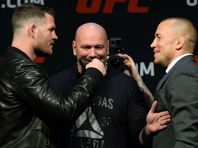 GSP tells Bisping he'll be ready to fight any time after October