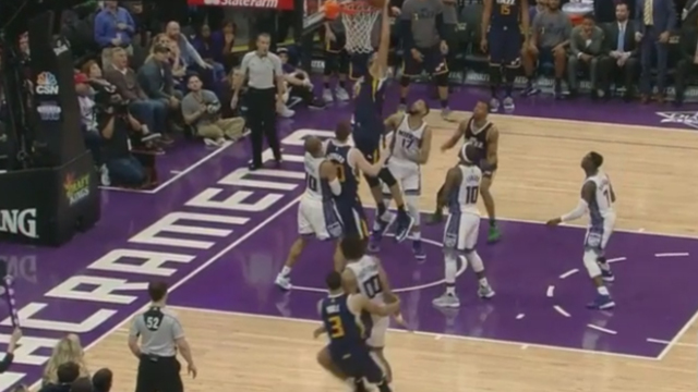 Gobert tips in miss to sink Kings at OT buzzer