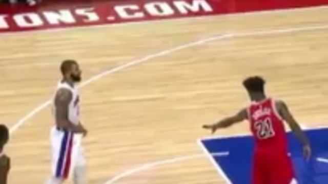 Butler offers dap after Marcus Morris' missed free throw, gets left hanging
