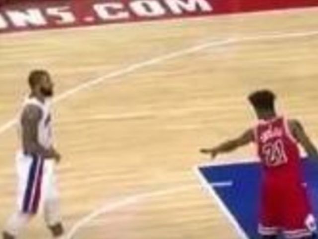 Butler offers dap after Marcus Morris' missed free throw, gets left hanging
