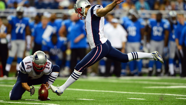 Kicking the habit: Stephen Gostkowski isn't worth a reach