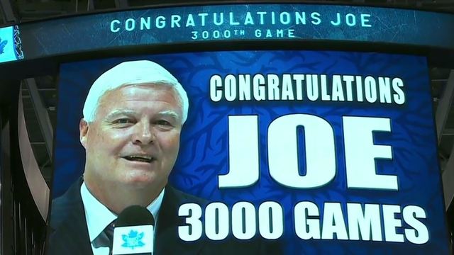 Joe Bowen honored for calling 3,000th Maple Leafs game