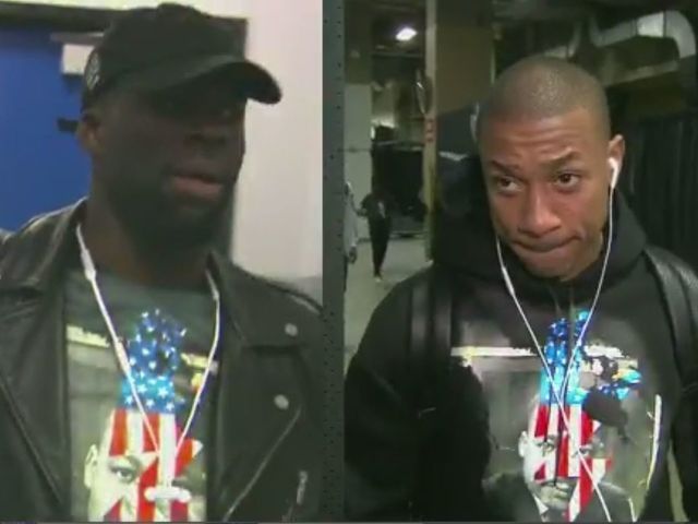 Draymond, Isaiah show up to Oracle wearing same shirt