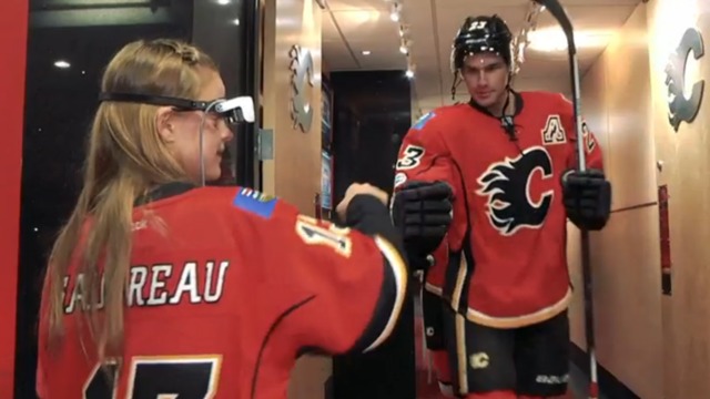 Blind fan has incredible experience watching 1st Flames game