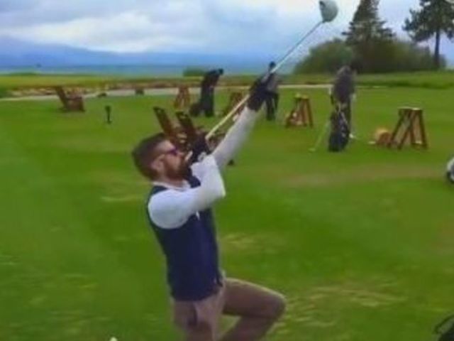 Company unveils the 'Big Beertha' beer bong for golf course