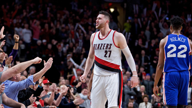 Nurkic lifts Blazers over former Nuggets teammates in battle for 8th