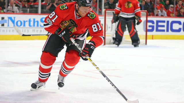 Watch: Hossa fires home breakaway goal