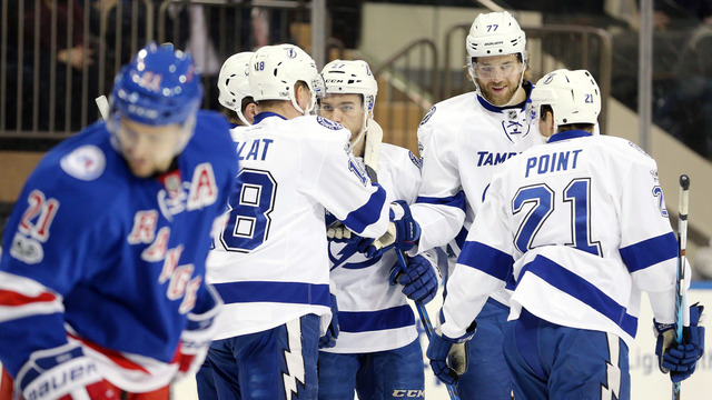 Watch: Point redirects perfect slap pass for 2nd birthday goal