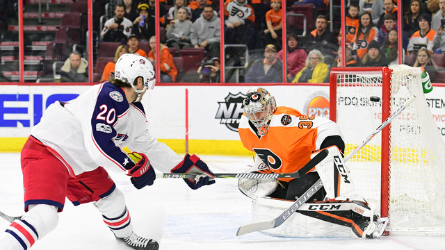 Blue Jackets set franchise records for wins, points in victory over Flyers