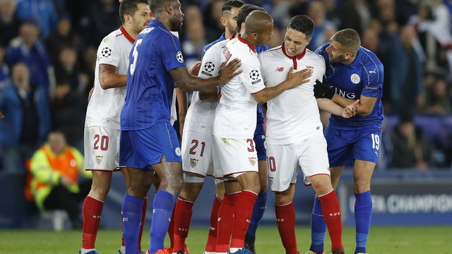 Vardy goads Nasri, gets him sent off for 'head-butt'