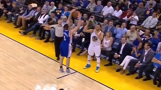 T.J. McConnell steals Steph Curry's inbounds pass, scores