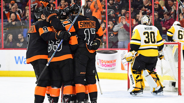 Flyers blank Penguins to earn 2 crucial points