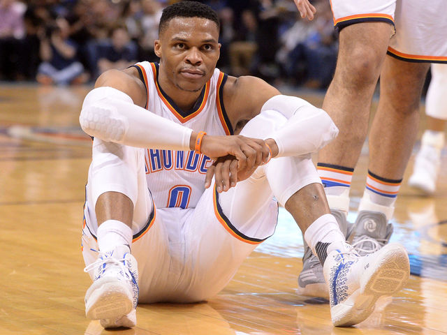 Westbrook unfazed by Curry picking Harden for MVP: 'Who is he?'