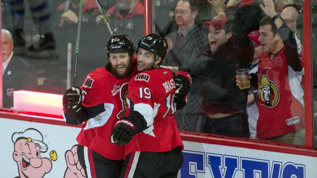 Watch: Brassard buries cross-ice feed from Turris