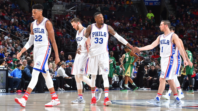Shorthanded Sixers rally to beat Celtics for 1st time in 3 years