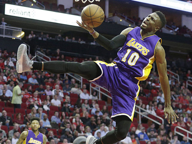 Watch: Lakers' Nwaba rejects Irving with impunity