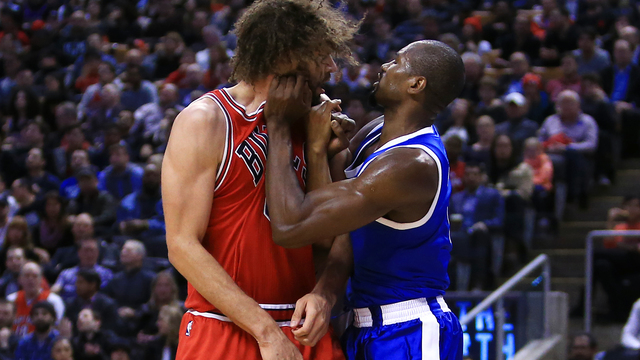 Watch: Raptors' Ibaka, Bulls' Lopez ejected after trading punches