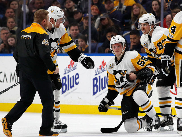 Penguins' Guentzel diagnosed with concussion after Ristolainen hit