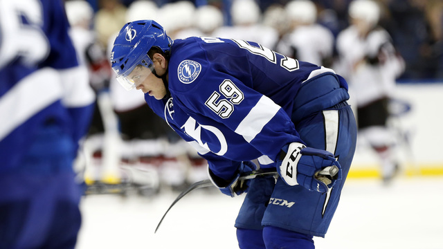 Lightning's Dotchin sits for preseason after breaking team rule
