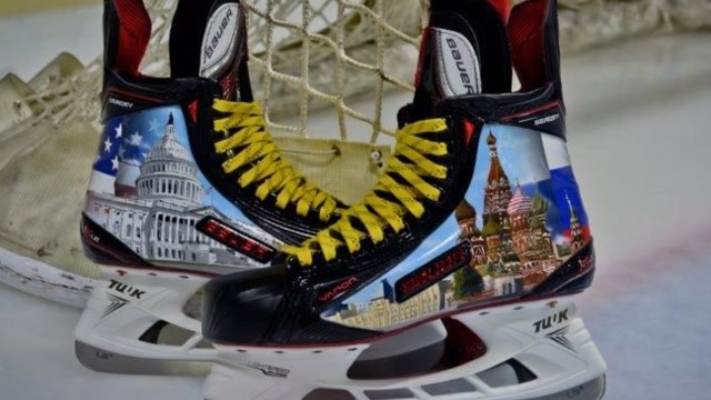 Ovechkin to wear, donate customized home-themed skates