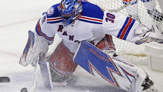 Watch: Lundqvist commits highway robbery on Stone