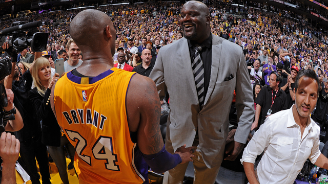 Kobe relishes opportunity to thank Shaq at statue unveiling
