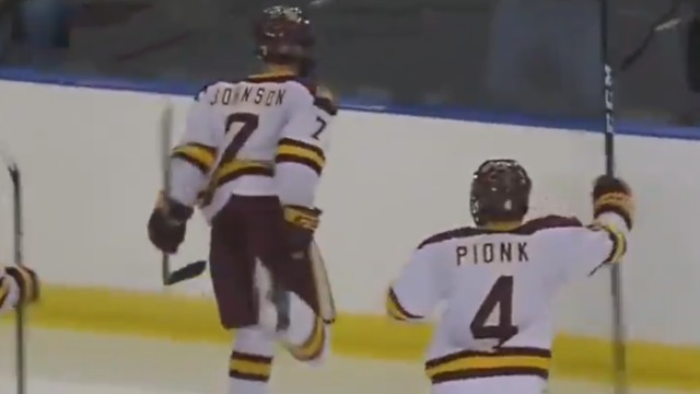 Johnson's OT snipe lifts Minnesota-Duluth past Boston U