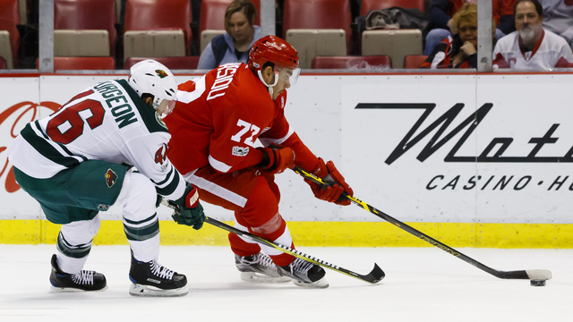 Watch: Wings' Athanasiou outruns Wild for OT breakaway winner