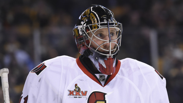 Anderson named Senators nominee for Masterton Trophy
