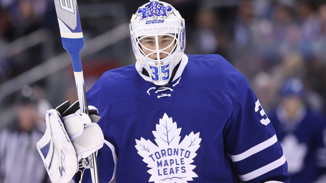 Leafs' Andersen day to day, McElhinney will start at least 1 game