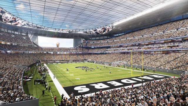 New renderings give better view of Raiders' proposed Las Vegas stadium