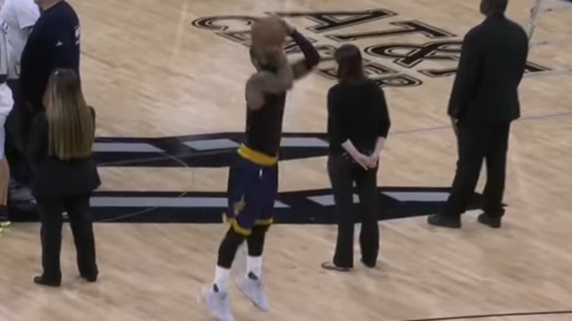 Watch: Kyrie Irving stays late to practice following landslide loss