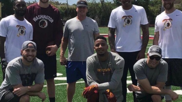 Cousins, Redskins' WRs work out with Jon Gruden
