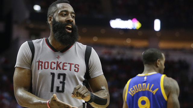 Harden to keep playing through sore wrist: 'I try to limit banging on it'