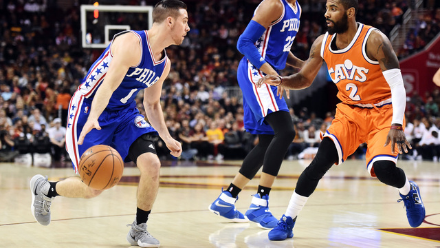 Watch: Irving picks up flagrant for shoving 76ers' Anderson into bench