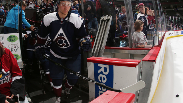 Watch: Tyson Jost's grandfather tears up watching his 1st NHL game
