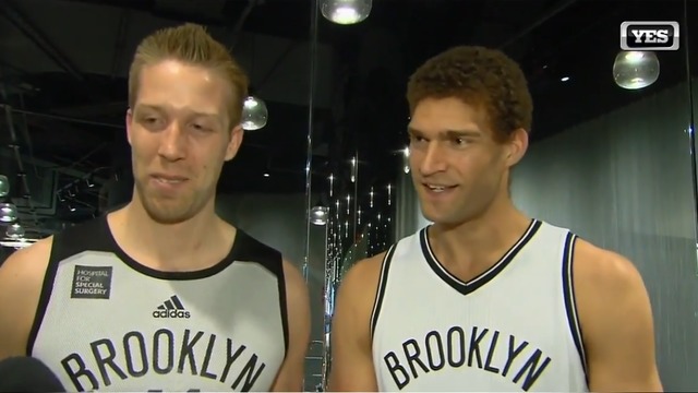 Brook Lopez jokes Justin Hamilton is his twin: We can shoot 3s, unlike Robin