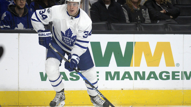 Watch: Matthews' 2nd goal vs. Red Wings ties Leafs' rookie points record