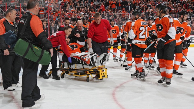 Neuvirth released from hospital after collapsing Saturday