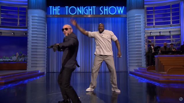 Shaq crushes lip sync battle with surprise guest Pitbull